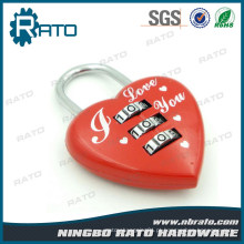 Red Heart Shape Promotion Love Padlock